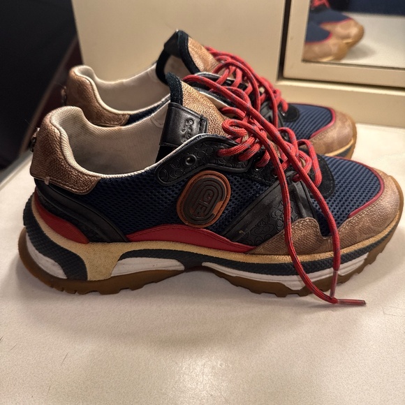 Coach men’s Signature coated canvas sneakers - Picture 1 of 3